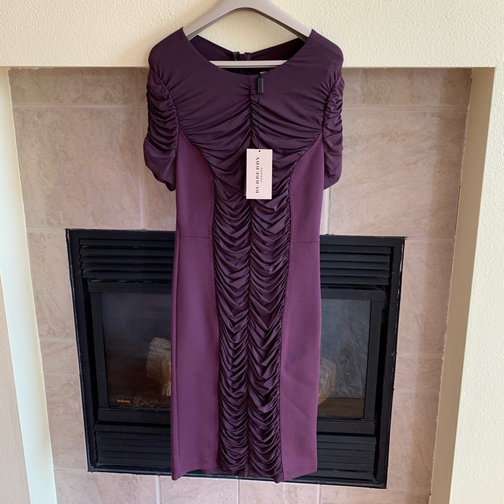 Gorgeous Burberry London ruched dress - Picture 4 of 8
